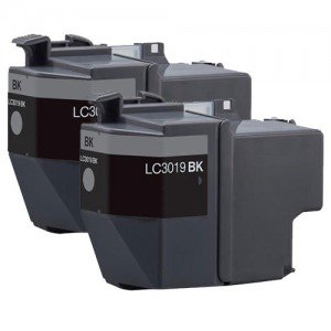 Brother LC3019BK Black Dual-Pack 2 x 3000 Pages - Compatible