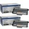 Brother TN750 2-Pack Black Laser Toner 2 x 8000 Pages - Original