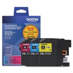 Brother LC105-CMY 3-Pack - 3 x 1200 pages - (3-Color) - Original