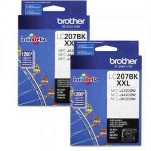 Brother LC207BKS Black Dual-Pack 2 x 1200 Pages - Original