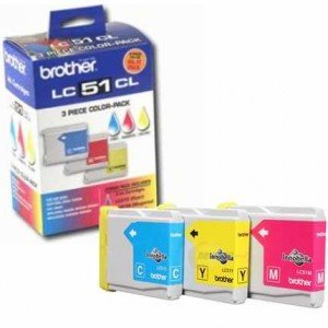 Brother LC513PKS 3-Color Tri-Pack Ink Cartridges - Original