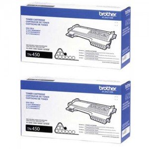 Brother TN450 2-Pack Toners 2 x 2600 Pages (Black) - Original