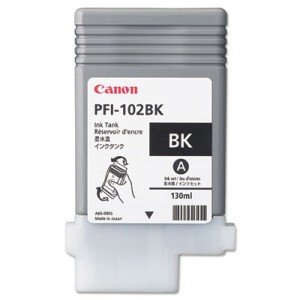 Canon PFI-102BK Black Ink Cartridge 130ml - Original