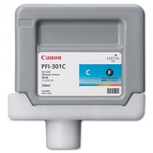 Canon PFI-301C - Pigment Cyan Ink Cartridge 330ml - Original