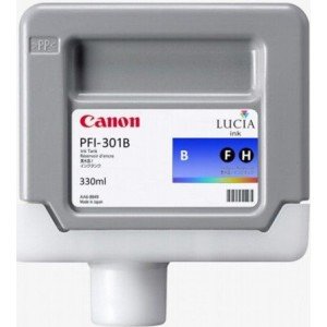 Canon PFI-301B - Pigment Blue Ink Cartridge 330ml - Original