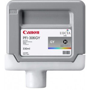 Canon PFI-306GY 6666B001 330ML Ink Cartridge (Grey) - Original