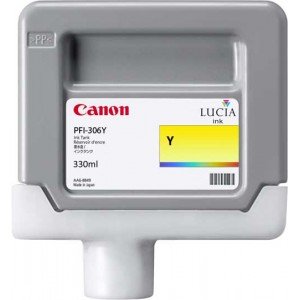 Canon PFI-306Y 6660B001 330ML Ink Cartridge (Yellow) - Original