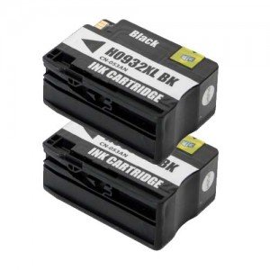 Compatible Black Ink Cartridges (Pack of 2) 2300 Pages ea- Fits HP 932XL CN053AC