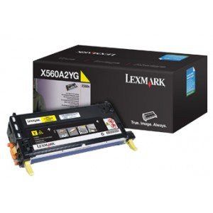 Lexmark X560 X560A2YG Yellow Laser Toner 4000 Pages - Original