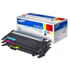Samsung CLT-P409A 3-Pack Cyan, Magenta & Yellow Laser Toners 1000 Pages - Original