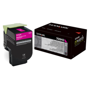 Lexmark 700H3 70C0H30 Magenta Laser Toner 3000 Pages - Original