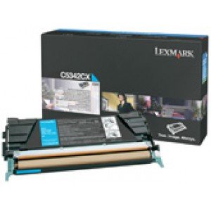 Lexmark C534 C5342CX Cyan Laser Toner 7000 Pages - Original