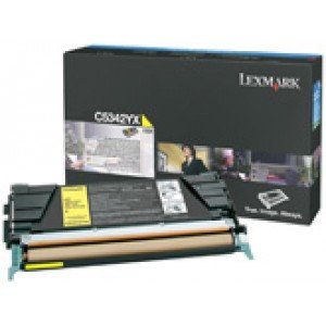 Lexmark C534 C5342YX Yellow Laser Toner 7000 Pages - Original