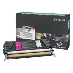 Lexmark C520, C530 C5200MS Magenta Laser Toner 1500 Pages - Original