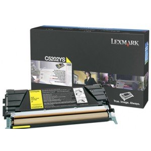 Lexmark C520, C530 C5202YS Yellow Laser Toner 1500 Pages - Original