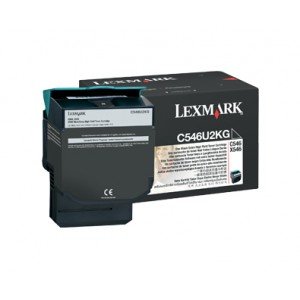 Lexmark C546, X546 C546U2KG Black Laser Toner 8000 Pages - Original