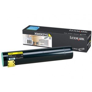 Lexmark X940e, X945e X945X2YG Yellow Laser Toner 22000 Pages - Original