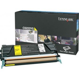 Lexmark C522, C524, C53x C5222YS Yellow Laser Toner 3000 Pages - Original