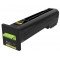 Lexmark CX825 82K0X40 Yellow Laser Toner 22000 Pages - Original