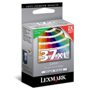 Lexmark 37XL 18C2180 Tri-Color Ink Cartridge 500 Pages - Original