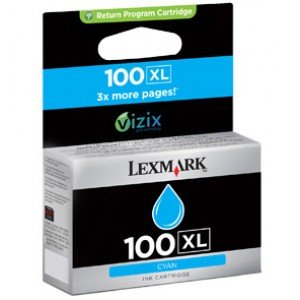 Lexmark 100XL 14N1069 Cyan Ink Cartridge 600 Pages - Original