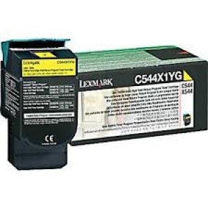 Lexmark C544, X544 C544X1YG Yellow Extra High Yield Laser Toner 4000 Pages - Original