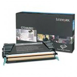 Lexmark C734, C736, X734, X736, X738 C734A2KG Black Laser Toner 8000 Pages - Original