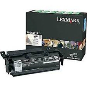 Lexmark X654, X656, X658 X654X11A Black Laser Toner 36000 Pages - Original